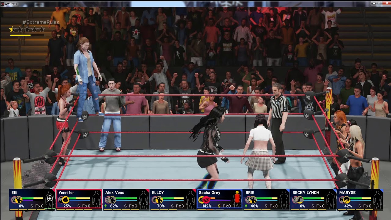 Йеннифер с Элли и эллой дают по щам Ники белле