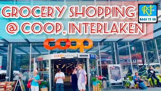 Grocery Shopping Coop Interlaken, Switzerland - Raaz Tv Uk Vlog