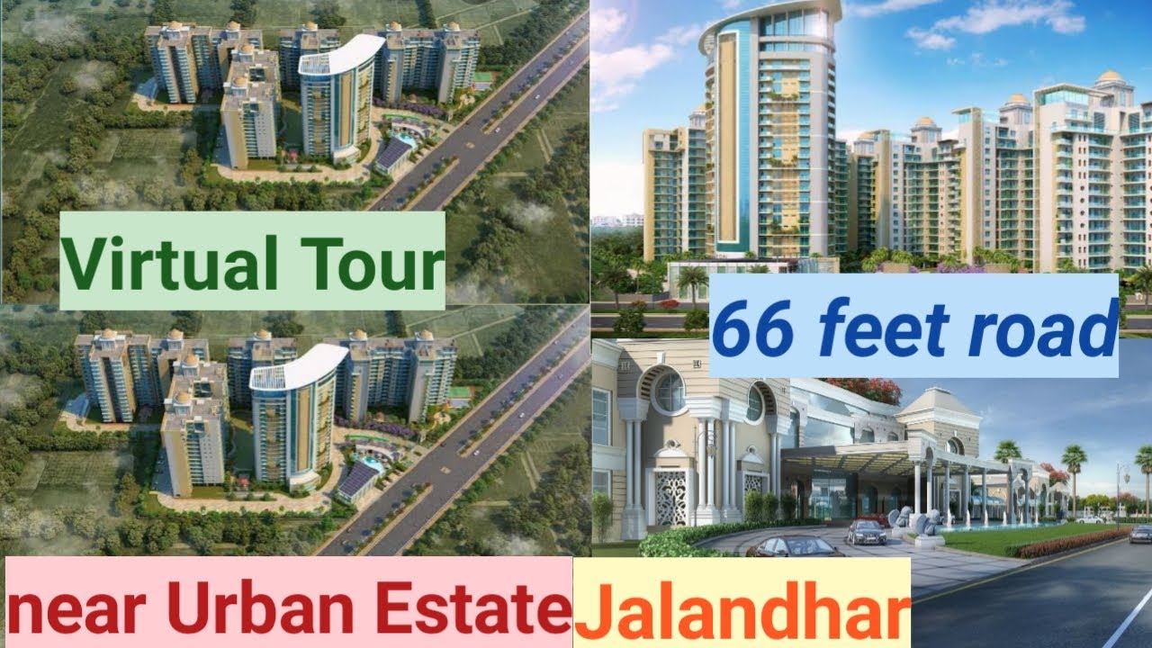 virtual tour of 66 feet road near urban estate jalandhar