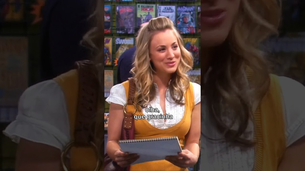 Penny flertando com Stuart The Big Bang Theory