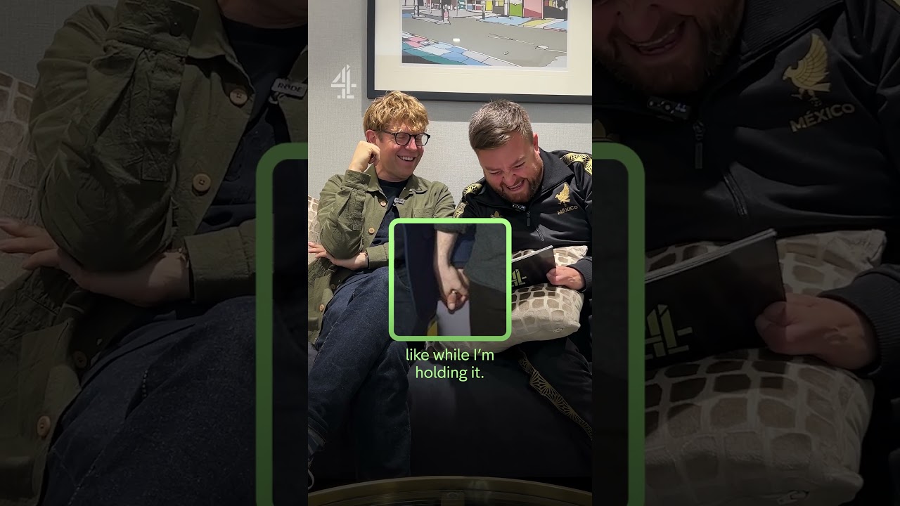 Don't ask us where we got the photo of Josh Widdicombe & Alex Brooker kissing #TheLastLeg #Nostalgia