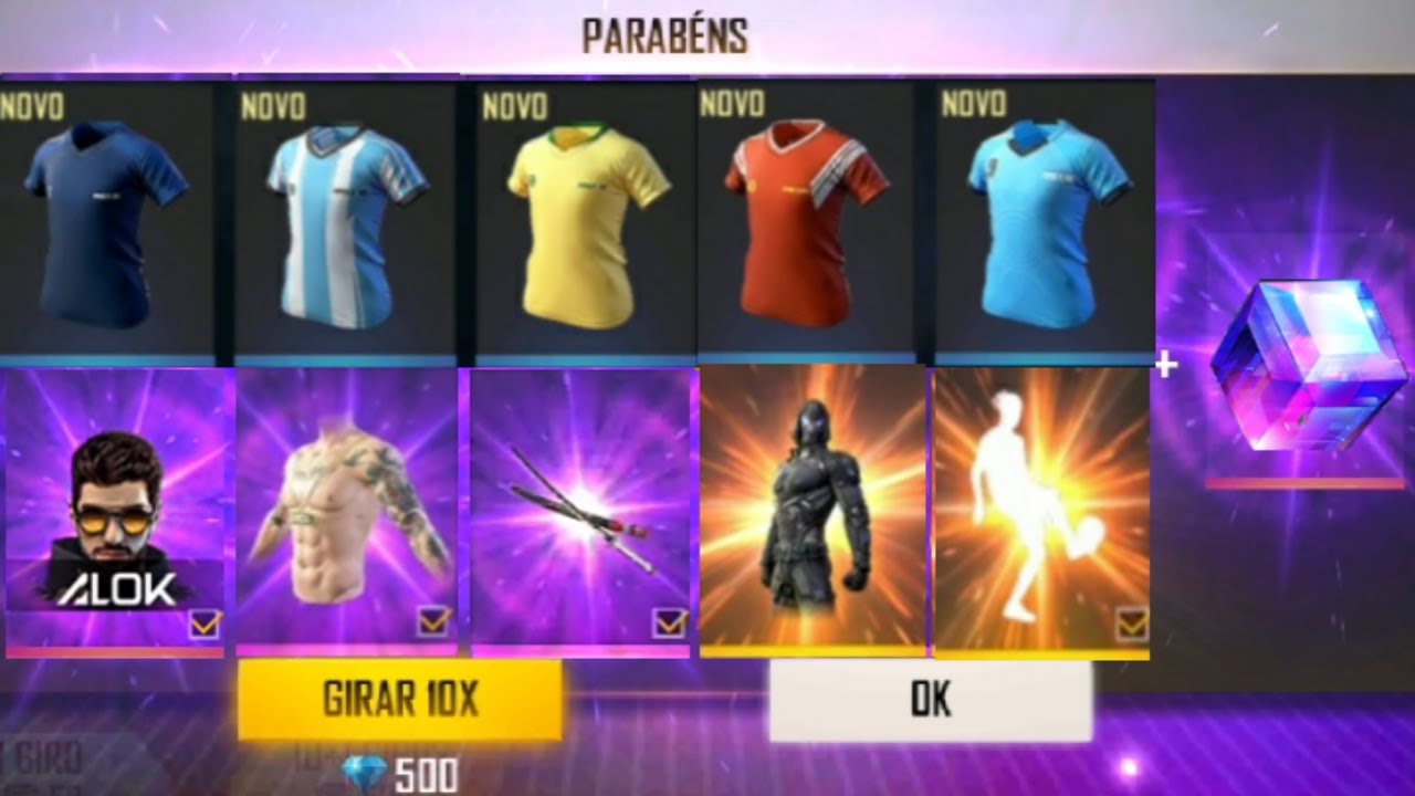 GEMANDO A CONTA DO HUMILDE PEGUEI TODAS AS CAMISAS DE TIME NO FREE FIRE
