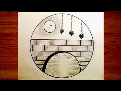 How to draw Three hearts circle drawing || Umar Arts - YouTube