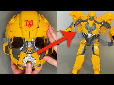 How to Transform the Bumblebee 2 in 1 Mask AND BACK AGAIN! Tutorial