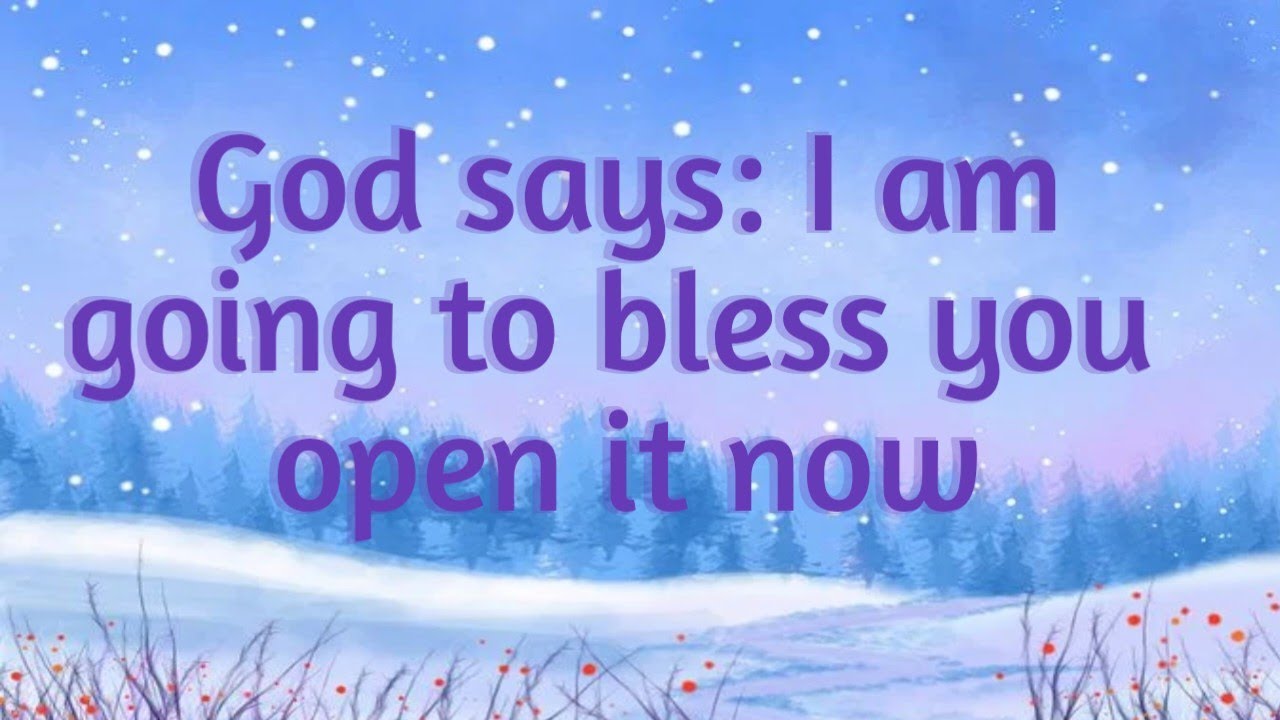 🌈 God says i am going to bless you l God's message for you today l God ...