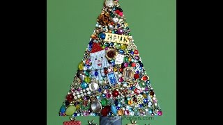Christmas Tree from Old Jewelry