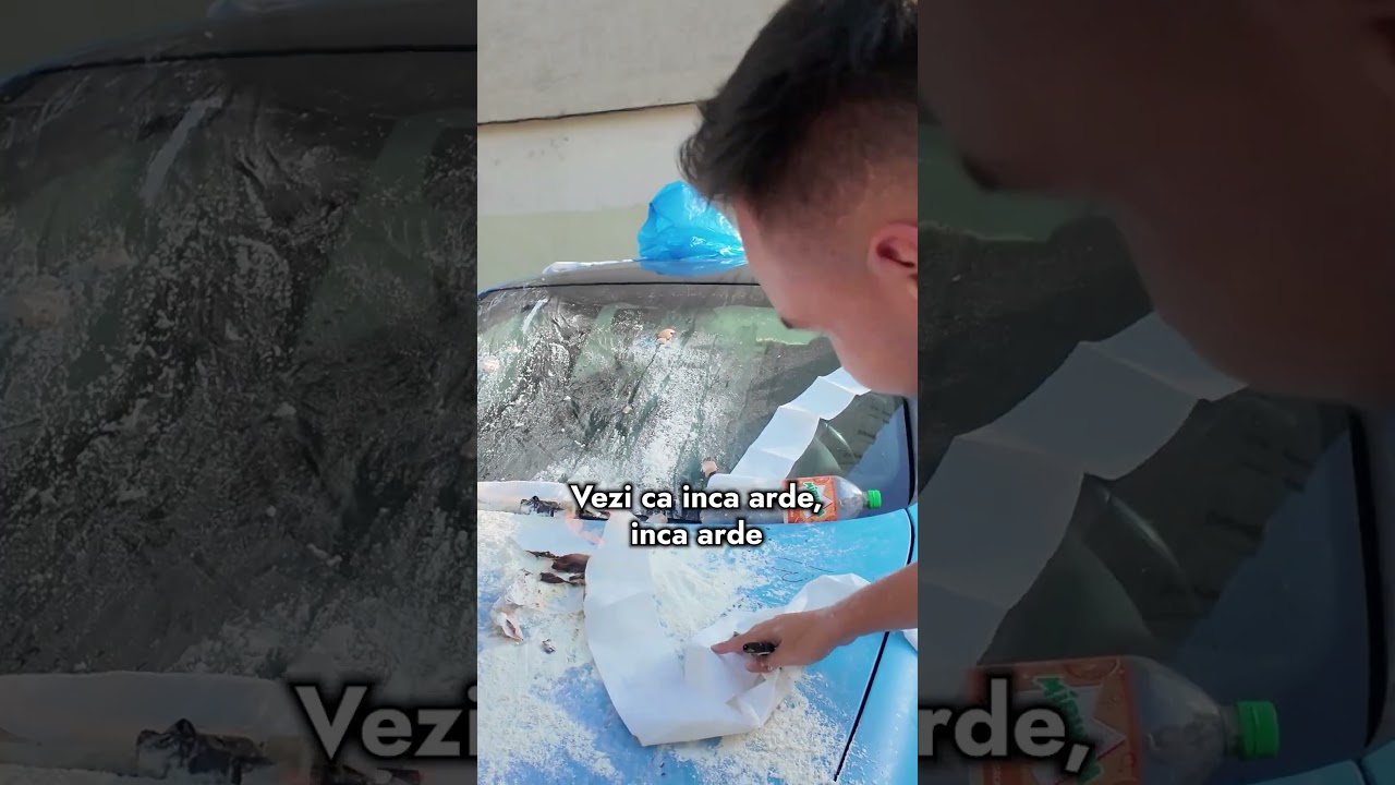 AM DAT FOC LA MASINA LUI @BestNoris ! Cum a reactionat vedeti pe vlog! #prank #fire #humor