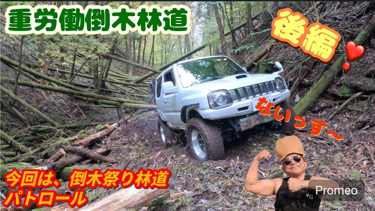 ■ジムニー■ゆる〜い林道のはずが。。。重労働倒木林道でした。後編完結
