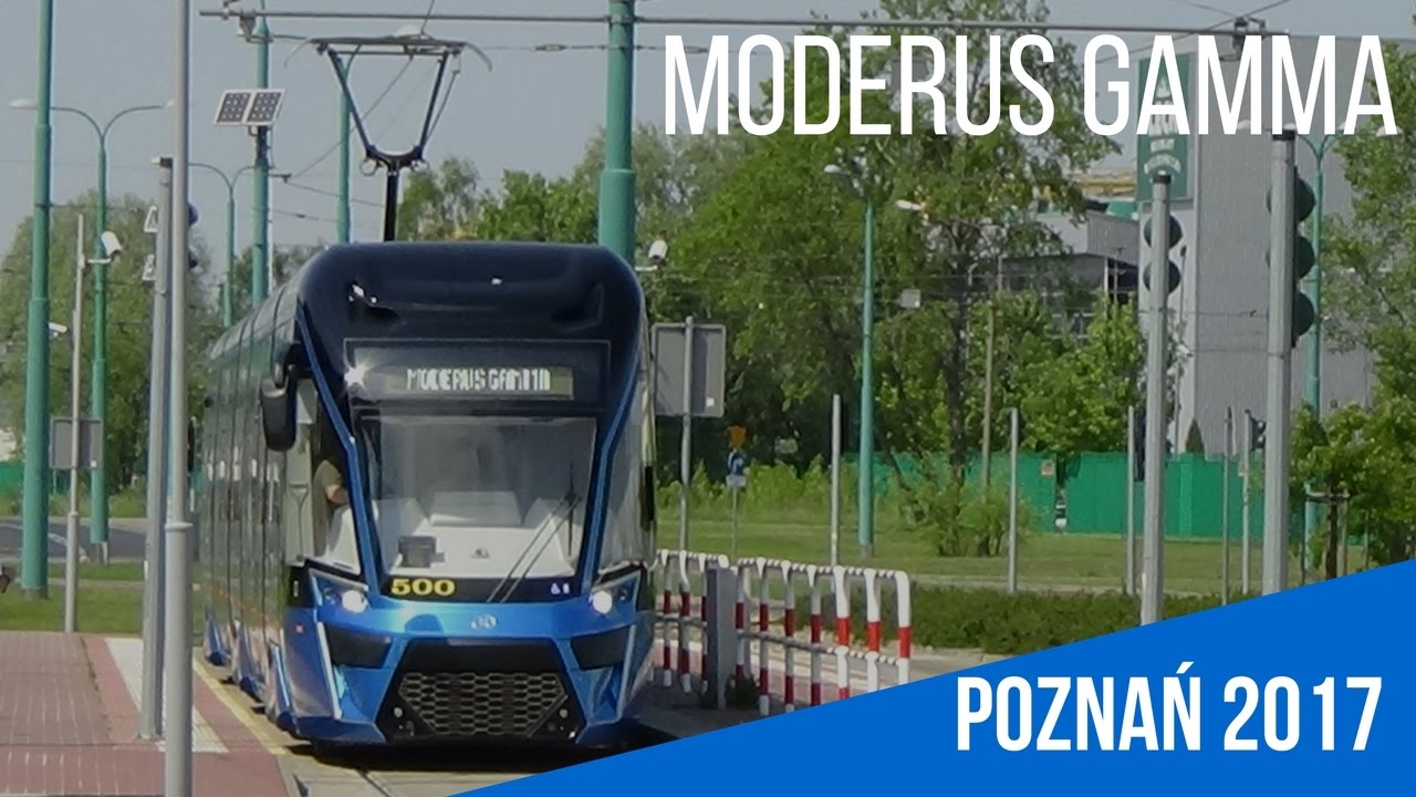 [4K] Debiut liniowy Moderus Gamma Poznań / Straßenbahn Moderus Gamma