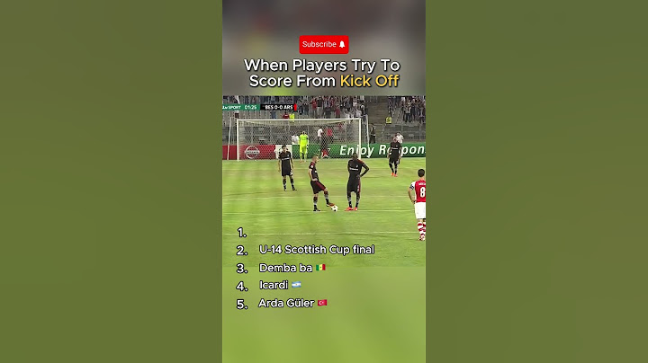 When Players Try To Score From Kick Off