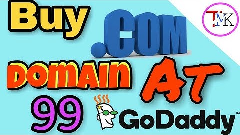 Buy Cheapest Domain from Godaddy At Rs. 99 !! Live Proof !! Part - 1