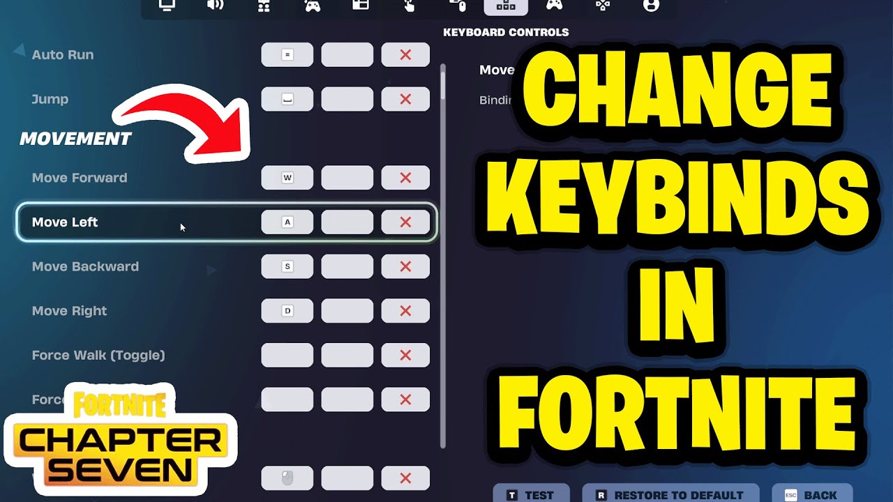 How To Change Keybinds in Fortnite - Chapter 7 - YouTube