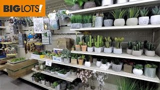 BIG LOTS SPRING HOME DECOR - SHOP WITH ME SHOPPING STORE WALK THROUGH 4K