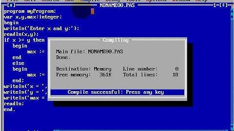 Turbo Pascal Programming  #15 Control Statements IF and ELSE
