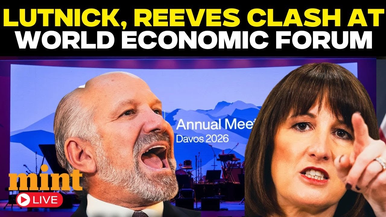WEF 2026 Live | Howard Lutnick And Rachel Reeves In High-Profile Davos Discussion | Tariffs