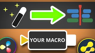 Preparing Macros for the Edit Page in Davinci Resolve 18!