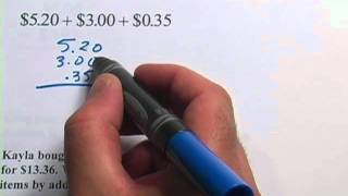 Basic Math: Adding Whole Numbers and Money