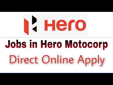 Hero Motocorp Recruitment 2019 I How to Apply Online