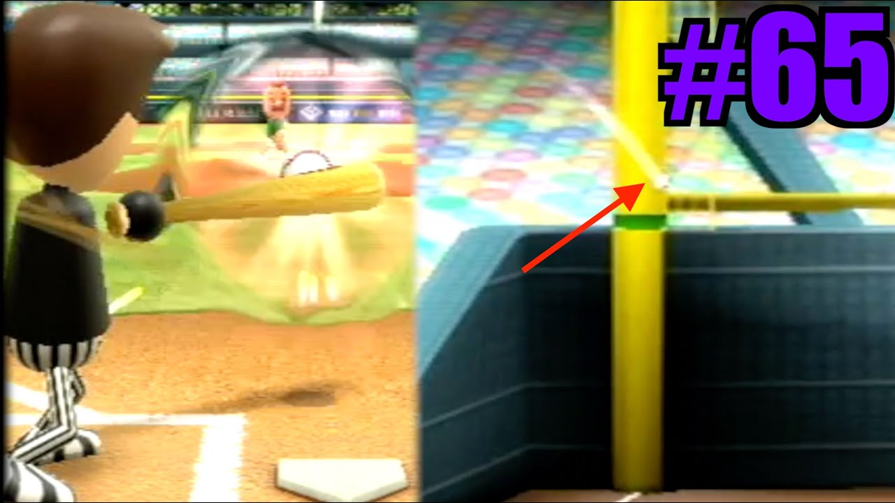 LOWEST HOME RUN EVER HIT! Wii Sports Baseball 65 YouTube