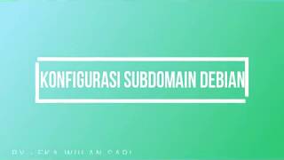 konfigurasi subdomain debian