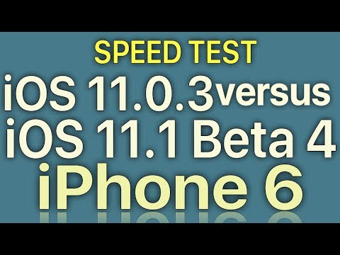 iPhone 6 : iOS 11.0.3 vs iOS 11.1 Beta 4 (GM?) / Public Beta 4 Speed Test with Benchmark Results