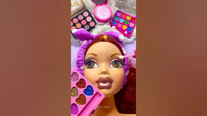 ASMR Satisfying with Unboxing & Review Mannequin Makeup Skincare Sounds Video Fast red hair style