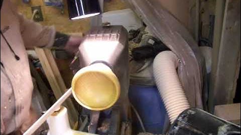 No Chuck Bowl Segment 10 - Parting off the glue block