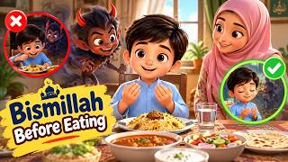 **Why Should We Say Bismillah Before Eating | Islamic Story for Kids | Muslim Kids Cartoon**