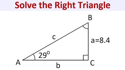 Solve the Right Triangle Given a Leg and the Opposite Angle