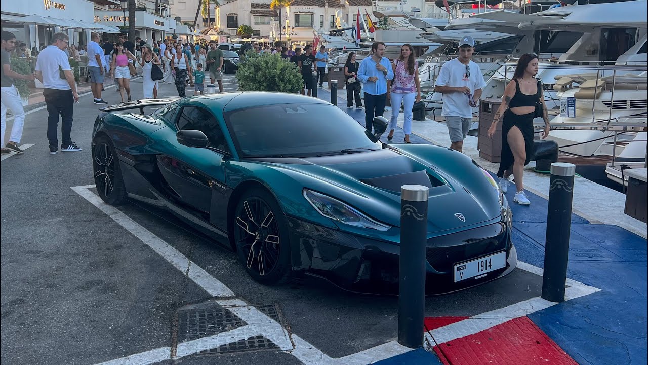 Supercars in Puerto Banus July 2025