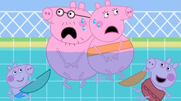 Peppa and George stole underwear a pool? | Peppa Pig Funny Animation