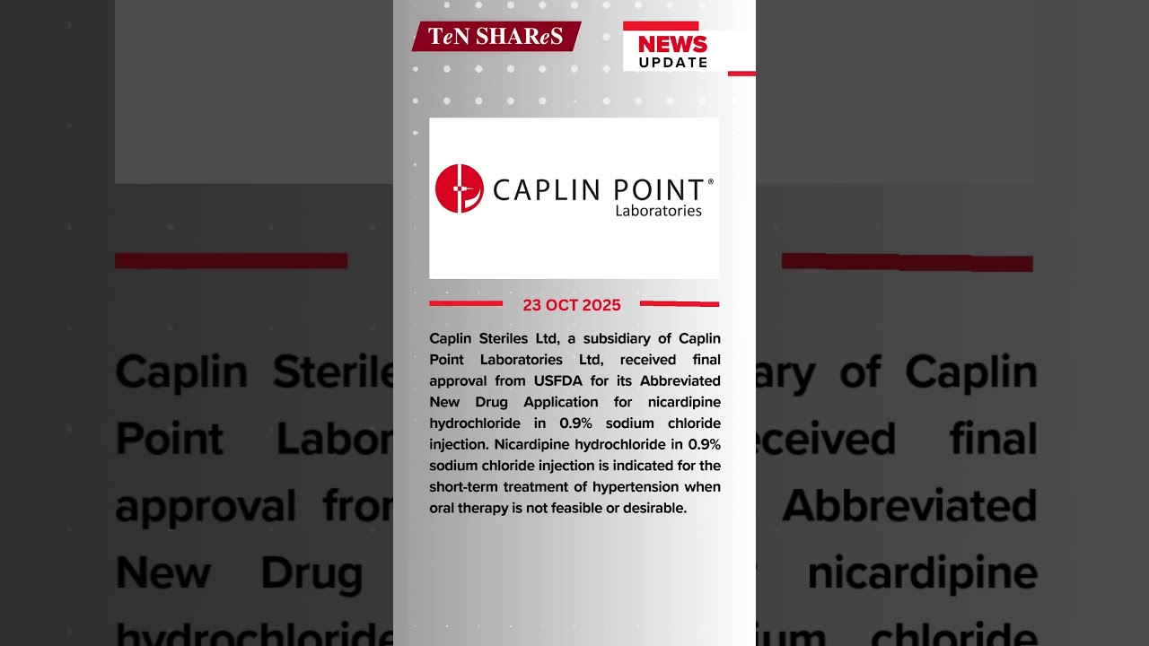 Caplin Point Laboratories | 23 OCT 2025 | 