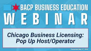 Chicago Business Licensing: Pop Up Host/Operator