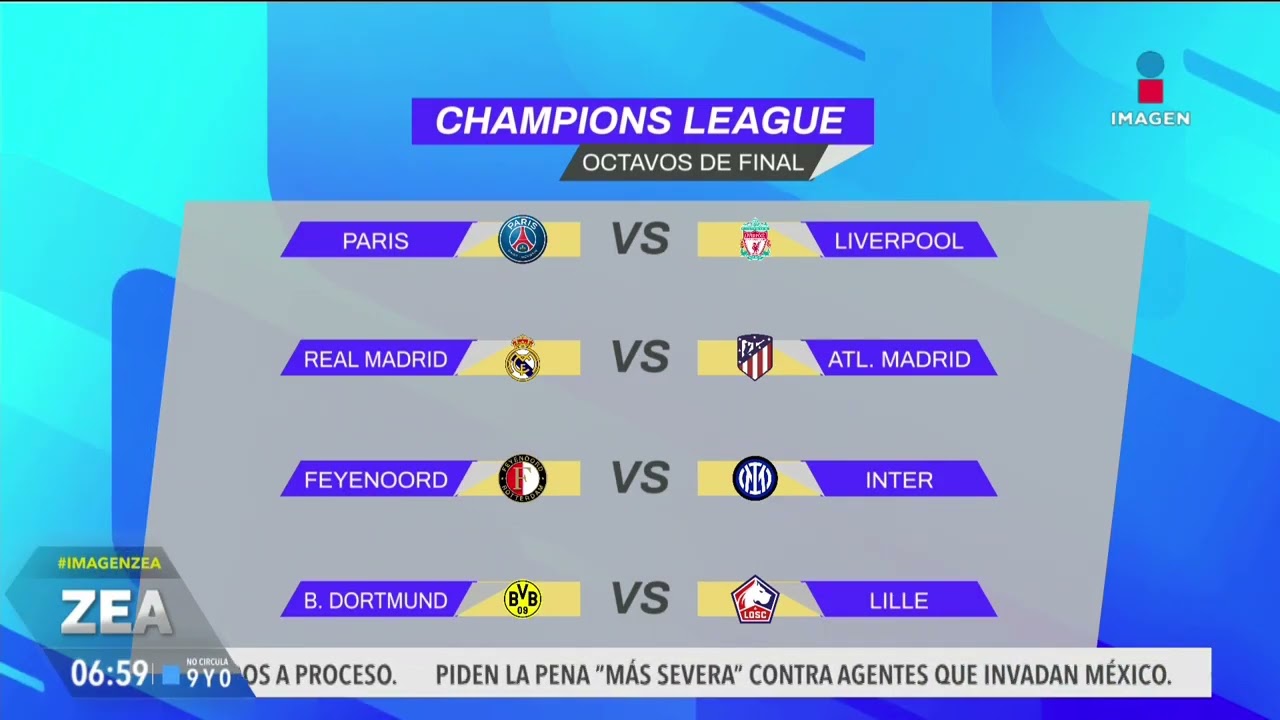 Así quedaron los octavos de final de la Champions League | Noticias con Francisco Zea