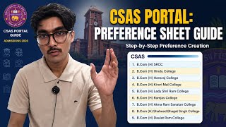 CSAS Phases Explained | How Preference sheet works?