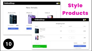 Complete Shopping Cart 🛒 - 10 Style Products | React and Redux Toolkit Course 🔥