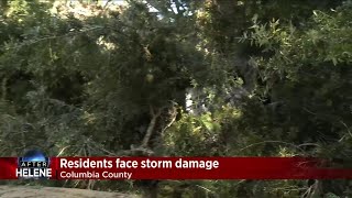 Clean up efforts underway in Columbia County after Hurricane Helene