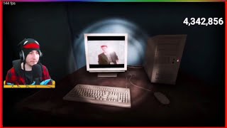 Kreekcraft Gets Rick Rolled In The Scariest Spongebob Game Live...