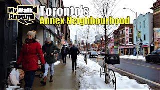 Walking Torontos Annex neighbourhood on February 19 2021 after a night of snow! @MyWalkAround