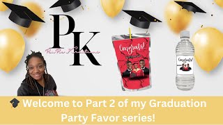 How to Make Graduation Capri Suns Water Bottle Labels party favors part 2