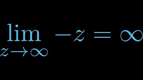 limit as z to infinity of  z is infinity?!