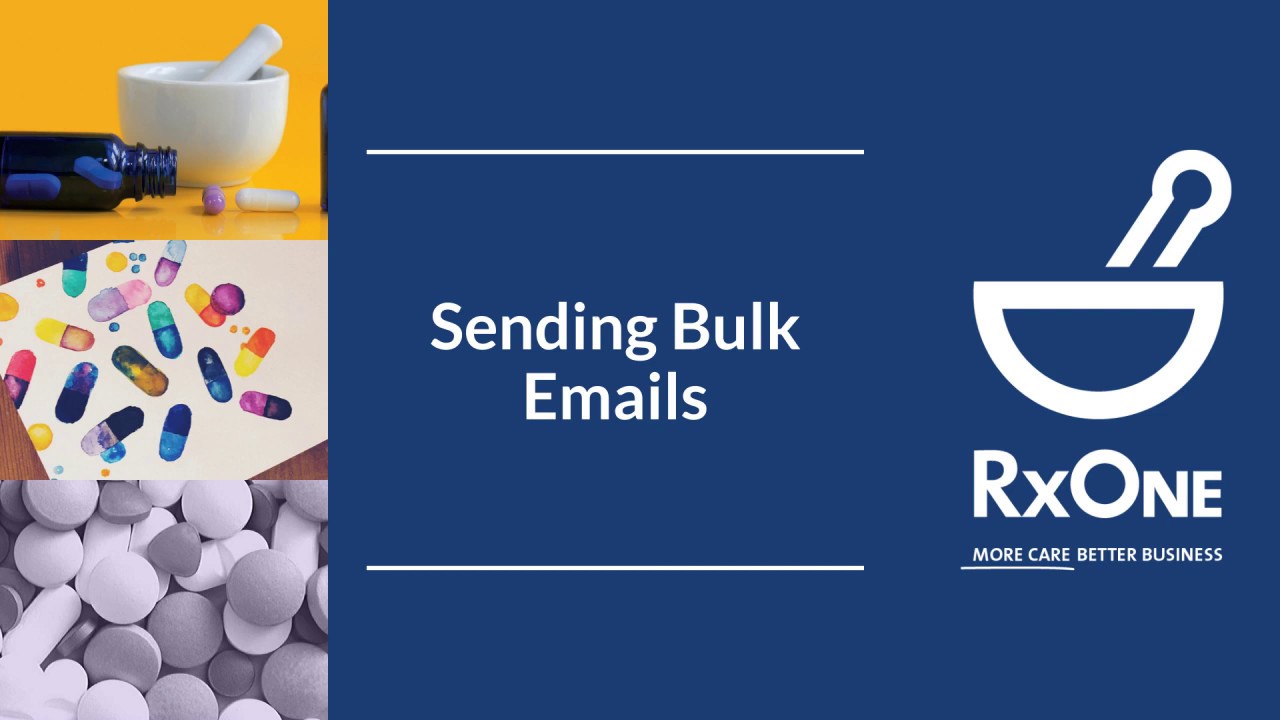 How to send Bulk Emails using RxOne - YouTube