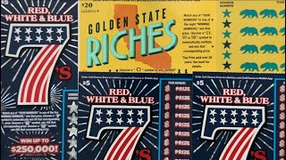 Golden State Riches!! Red White And Blue 7’s!! 5X Found!! 