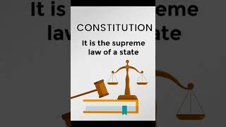 Constitution Definition in 6 Seconds | Easy Explanation #education #taleem #youtubeshorts #css #pcs