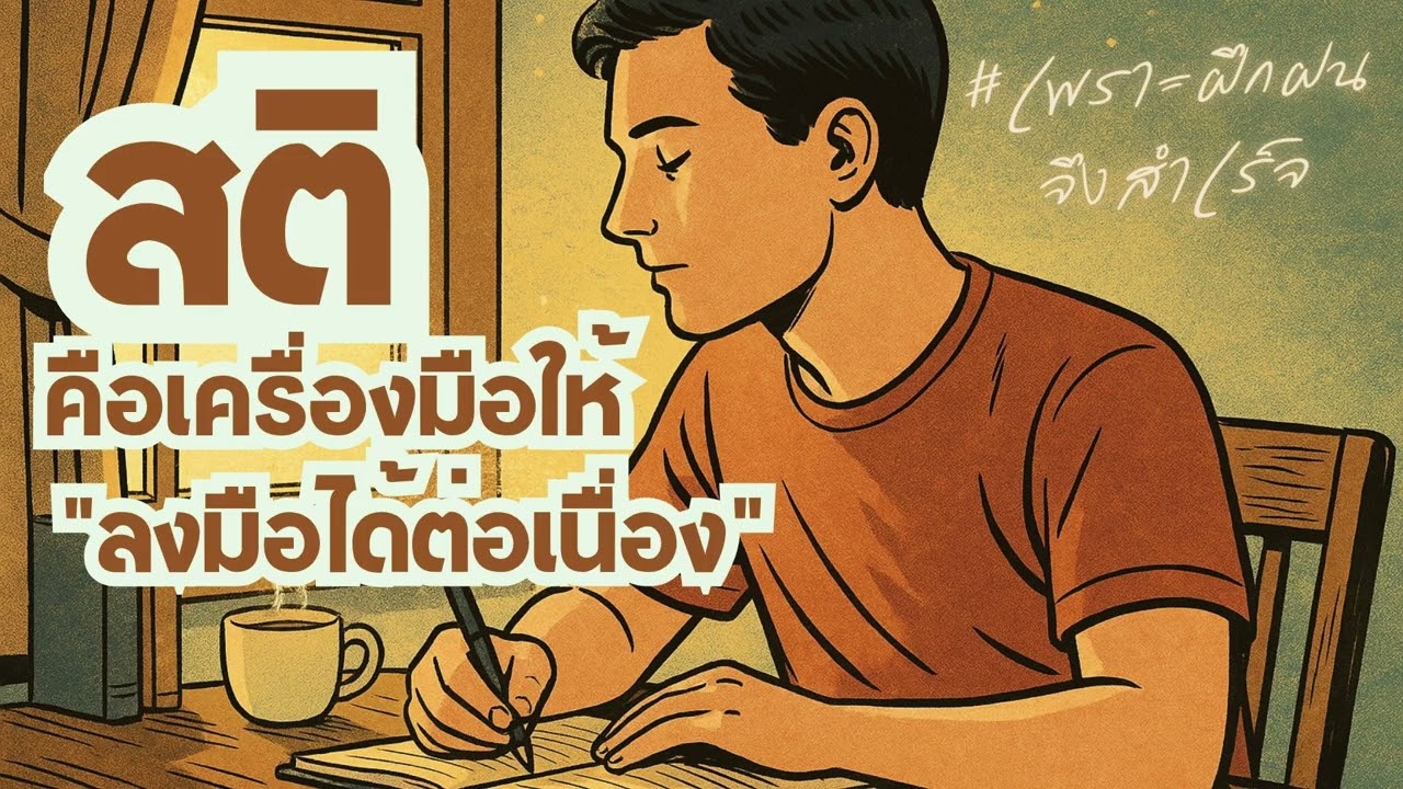 สติคือเครื่องมือของคนที่ “ลงมือได้ต่อเนื่อง” จริง ๆ