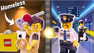 Minifigure Builds Secret Bunker in Huge Lego Mall!