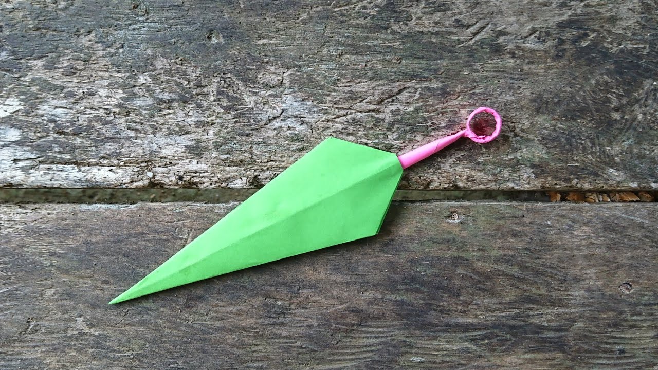 DIY Cara Buat Kunai dari Kertas Origami Senjata Ninja Naruto