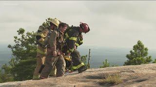 First responders climb Stone Mountain for 9/11 tribute