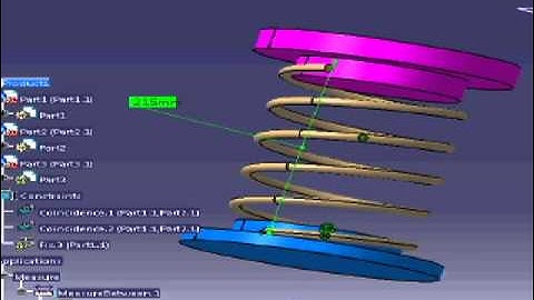 catia v5 Spring simulation