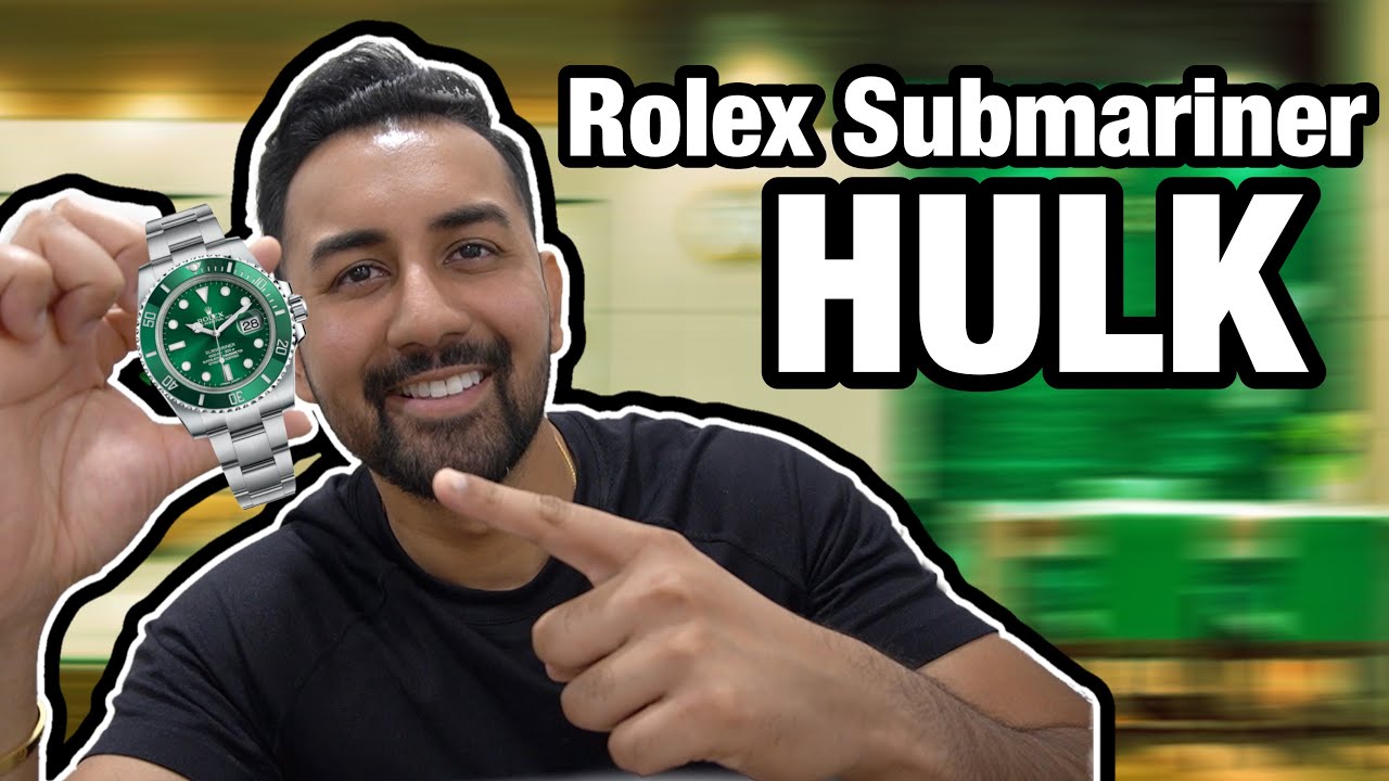rolex submariner hulk on wrist
